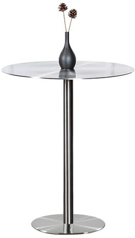 Runder Bartisch, moderner Pub-Tisch, Cocktail-Bistro-Tische, hoher Tisch aus Edelstahl für Küche, Esszimmer, Bistro, Cocktail- und Kaffee-Besprechungstisch, Beistelltische ( Size : 60x60x105cm )