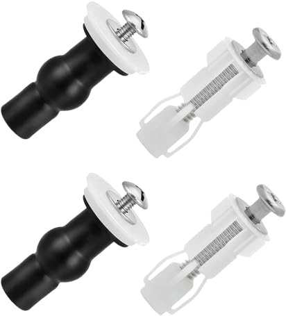 WC Sitz Befestigung Toilettensitz Behoben Schraube - 4 Stück Dübel Set, 14-18mm WC Deckel Befestigung, WC Sitz Ersatzteile, Behoben Schraube, Klobrille Dübel Set