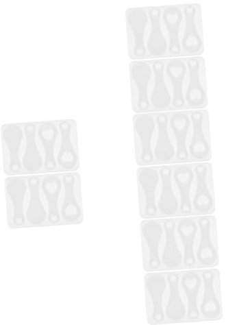 TEHAUX 8pièces Moule pour Jetons De Chariot De Kit pour De Porte-clés Et Décorations Facile à Utiliser Nettoyer