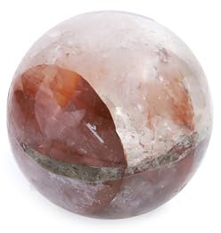 HIMALYA QUARTZ Heilkugeln, natürliche rosa Quarzkugel für Meditation und Yoga, dekorative ethnische Quarzkugel, Größe 78–79 mm, HQB-D-87
