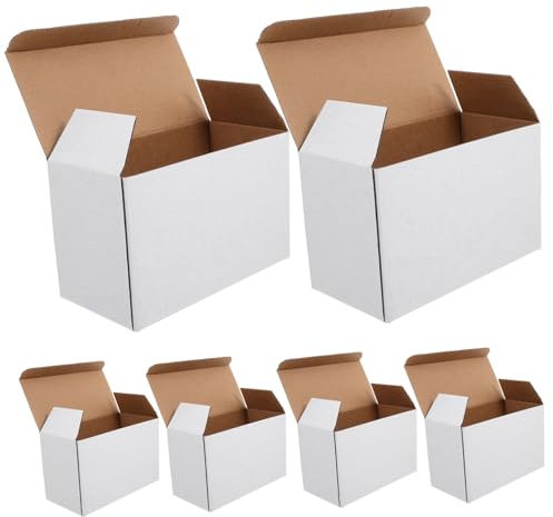 STOBOK Wellpappkartons 16x8x10cm Unterteilt Multifunktional Versandkartons Mit Fächern Stoßfest Antistatisch Für Umzug Weinverpackung
