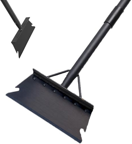 Garden Cleaning Shovel 59 Inch with Adjustable Handle, Multifunctional Cleaning Shovel Garden Tool Floor Scraper Outdoor Spade for Scraping, Weeding, Lawn Edging