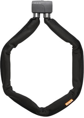 AXA Foldable 10-105 Faltschloss – Länge 105 cm – Stahlglieder 10 mm – Sicherheitsstufe 13 – Inkl. Halterung – Mit 2 Schlüsseln, Schwarz