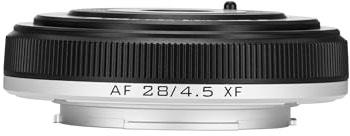 VILTROX 28mm f4.5 Pancake Lens Fuji x, AF 28mm f4.5 X Mount Lenses, Pancake Lens x Mount for X-T5 X-H2 X-T50 X-M5 X-T30 II X-Pro3 X-S20