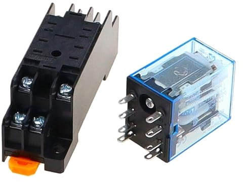 Bobina de relé Interruptor de relé electromagnético mini general Micro con base de zócalo CA 12 V 24 V 36 V 48 V 110 V 220 V 380 V(DC,36V)