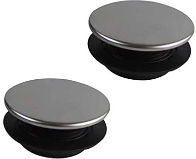 Kitchen Sink Tap Hole Cover 2pcs Stainless Steel Silver