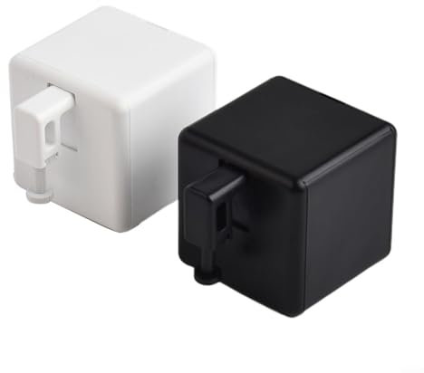 Sandyseptember Poussoir automatique de boutons intelligents, appareil de télécommande avec module de contrôle sans fil pour la maison, le bureau, l'appartement (3 blancs + HUB)