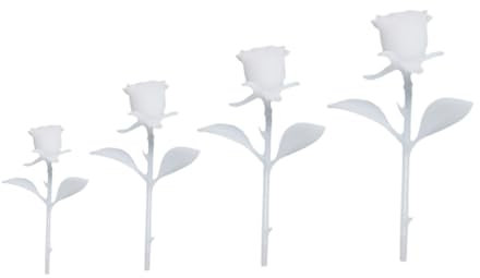 Angoily 4pcs DIY Handmade Mini Ornament Design Craft Crystal Glue for Miniature Model for Mini Decoration and Craft Roses