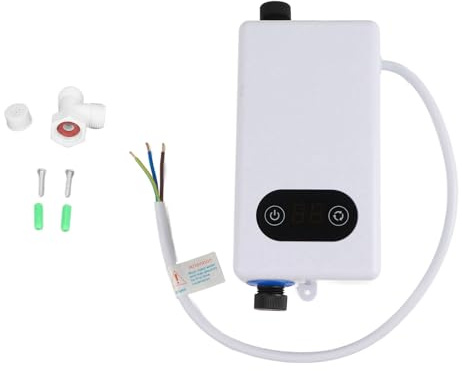 ASHATA Machine de Chauffage de L'eau à Conversion de Fréquence, Chauffage Sûr, économie D'énergie, sans Réservoir, 3400 W, pour Sol de Toilettes Publiques