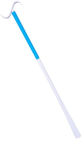 WEKAMOS Bastón Auxiliar para Vestirse Ajustable de Abs Ligero Calzador Ergonómico Personas Mayores Embarazadas y Discapacitadas Ayuda para Poner Calcetines y Calzador de Zapatos