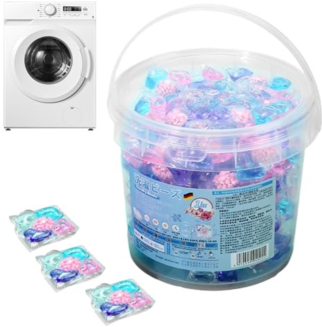 40pcs Cápsulas De Detergente Para Ropa, Protección Del Color Suavizante De Tejidos, Cápsulas De Detergente De Limpieza Profunda Con Perlas Suavizantes Para Toallas, Camisetas, Pantalones Vaqueros