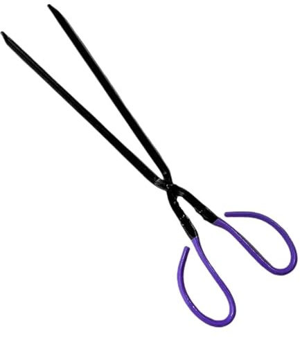 GJHGNFRDK Pinzas de Barbacoa inoxidables, Pinzas de 40 cm for Quitar Cenizas y Clip Bola carbón for Asar a la Parrilla