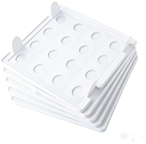 10er-Pack Stapelbarer Kleiderschrank-Organizer, Stapelbares Faltbrett Für Kleidung, Effiziente Aufbewahrung Für Hosen, Shorts, Handtücher, Pullover (Weiß B)