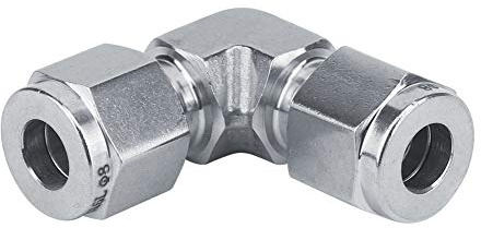 Conector de Tubo de Acero Inoxidable 316, Accesorio de Conexión Rápida para Tubería de Alta Presión, Codo con Tuerca para Agua, Aceite y Gas