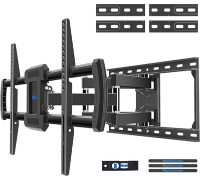 Mounting Dream UL Listed Full Motion TV Wall Mount for Most 42-84'' TVs, TV Mount with Premium Ball Bearing Design for Smooth Extension and Swivel, Max VESA 600x400mm, 100LBS, Up to 24'' Wood Stud