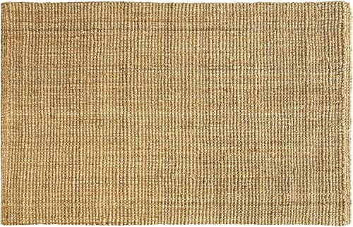 casa pura Jute Teppich Läufer Natur 80 x 150 cm - Webteppich aus Naturfaser - Moderner Juteteppich - Natürliche Sisal Optik für Wohnzimmer, Esszimmer und Flur