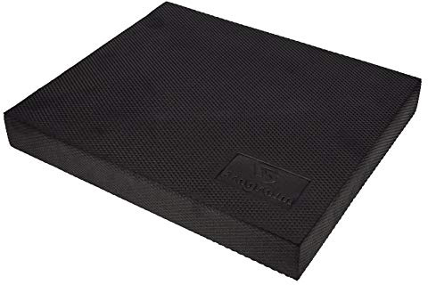 Balance Pad, Non-Slip Foam Mat & Ankles Knee Pad Cushion for Physical Therapy, Rehabilitation, Core Balance and Strength Stability Training, Yoga & Fitness, 15.7 x 13 x 2 Inch (Black)