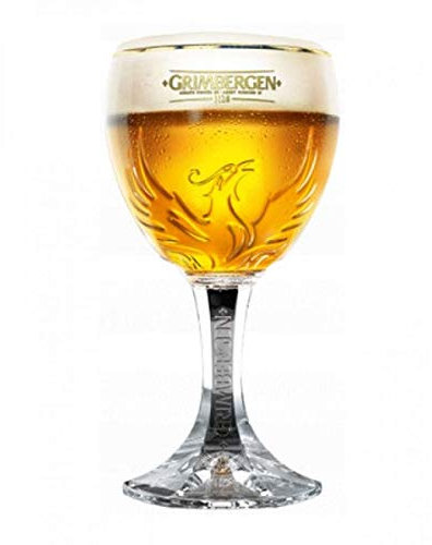 Grimbergen - Bicchiere da birra ufficiale, per birre in stile belga, 33 cl