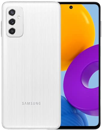 Samsung Galaxy M52 5G 128GB Mobile Phone, White, Android 11, Dual SIM