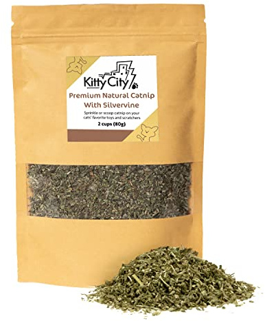 Kitty City Cat Premium Natural Catnip Collection, Catnip With Silvervine