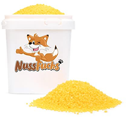 NussFuchs Bienenwachs Pastillen gelb 1,5kg Bienenwachs gelb in Pastillenform - ideal für Kosmetik Kerzen Bienenwachstücher ohne künstliche Aromen (1,5kg)