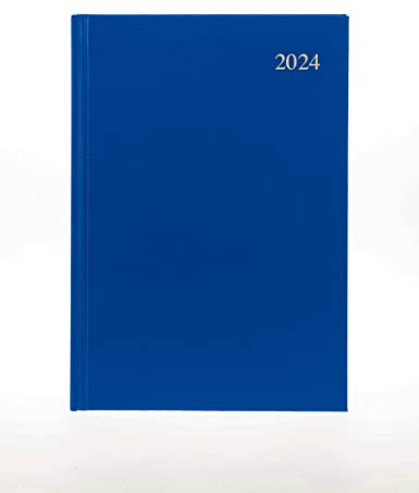 Collins Debden Collins Essentieller Terminplaner 2024, A4, Wochenansicht, umweltfreundlich, recycelbar, vollständig recycelbar, kompletter Planer 2024, Marineblau (E-ESSA43.59–24)