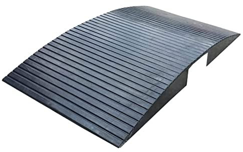 Gummirampen für Türschwellen, rutschfeste tragbare Türschwellenrampe, robuste Rollstuhlrampe für Zuhause, Treppen, Türen, Roller, Motorrad