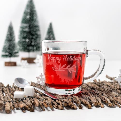 Smartphoto personalisiertes Teeglas - hochwertige Gravur - spülmaschinen- und mikrowellenfest - Geschenkidee Hochzeit, Valentinstag, Geburtstag, Muttertag, Vatertag
