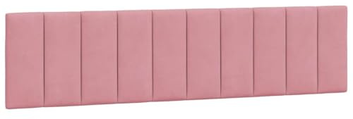 vidaXL Kopfteil-Kissen Hanko Rosa 200 cm Samt