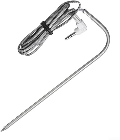 BBQ Fleischthermometer Sonde Ersatz Fleischsonde Sensor Fleischthermometer Drahtsonde kompatibel mit Traeger Holzpellet Grills und Edelstahl Thermometer Fleischsonde