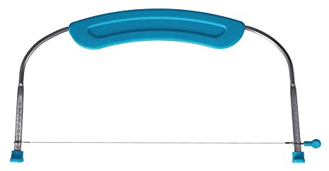 aqxreight Tagliatorte a Filo Regolabile in Acciaio Inossidabile con Manico e Scala per Tagli di Precisione in (【29449】 Taglio della torta blu)