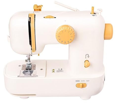 Mini máquina de coser electrónica, máquina de coser de escritorio multifuncional eléctrica portátil para el hogar, sistema de enhebrado automático, tensión de hilo ajustable, para bricolaje, varios