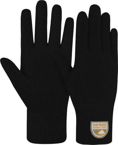 normani Unisex Kinder Merino Handschuhe Winterhandschuhe Strickhandschuhe gestrickte Fäustlinge Fingerhandschuhe aus 100% Merinowolle für Junge und Mädchen