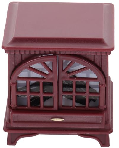 ibasenice Miniature Fireplace Décoration De Maison De Poupée Éclairage Poêle Vintage Accessoire Élégant pour Intérieur Cozy