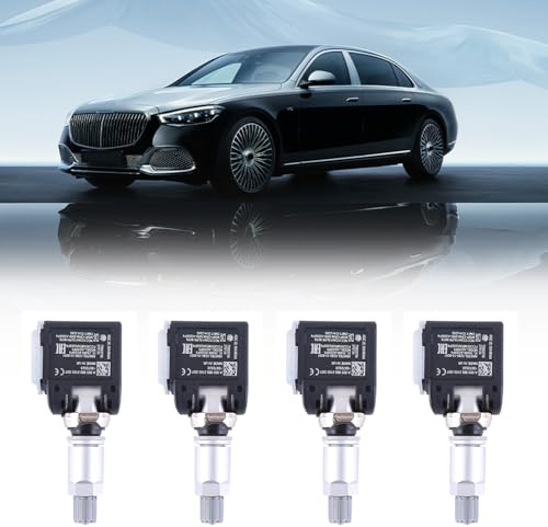 ISAKEN 4 Stück 0009052102 Reifendrucksensor Reifendruckkontrolle Reifen Druckluft Sensor Radsensor Kompatibel für Mercedes W213 S213 C238 A238 RDKS Reifendruckkontrollsystem A4709057800