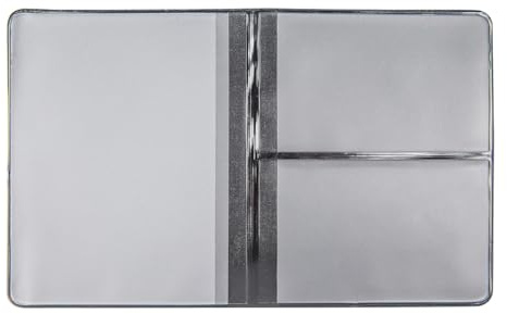 GHADA KFZ-Schein Hülle Unisex – 4-Fach Polyvinylchlorid Schutzetui – Leicht & Reißfest – Fahrzeugschein Mappe in Schwarz – Made in Germany