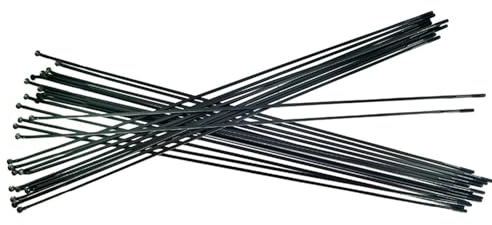 BEAUIY 14G 2.0mm Pilastro PSR X-TRA 1420 J-bend raggi neri calibro 14 Raggi filettati con raggio stradale (28 pezzi)