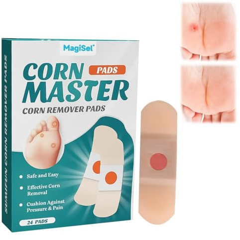 Corn Removal Pads, Hühneraugen Pflaster, Entferner Hühneraugen für Füße, Schutz gegen Reibung, 24pc