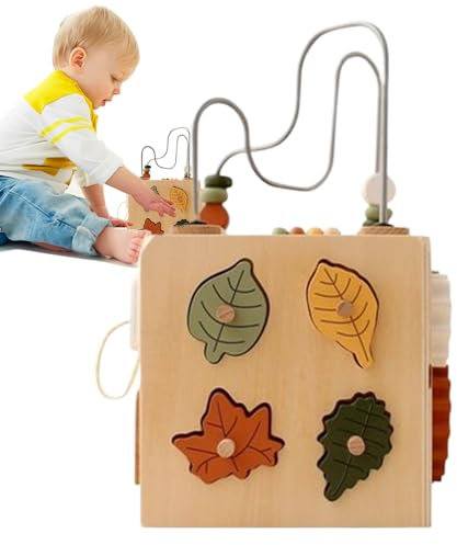 Générique Blocs De Construction en Bois,Jeu d'Empilage de Couleurs | Jeu Éducatif De Tri pour 1 À 3 Ans Garçon Fille Maternelle Maison Voyage Crèche Extérieur