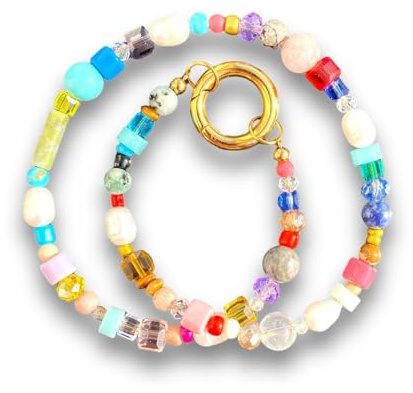 happymaker - Perlenarmband mit Edelsteinen