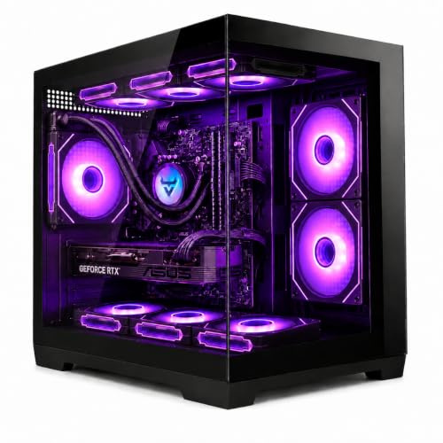 Evounic Gaming PC Desktop, Prebuilt Gaming Computer RTX 4060, i7-11700F, 16GB DDR4 RAM, 1TB NVMe SSD, WiFi 6, ARGB, Windows 11 Pro, VR Ready High Performance Gaming Tower