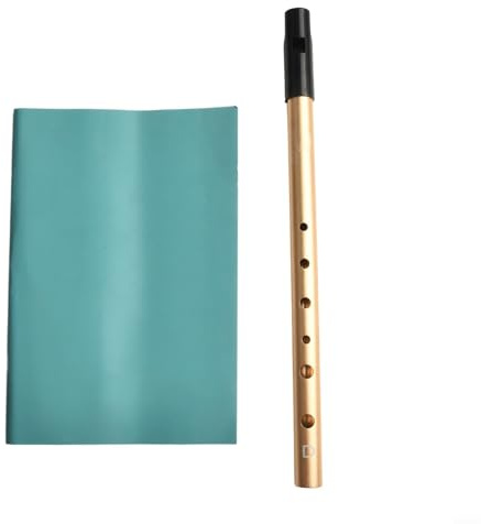 Flûte irlandaise à 6 trous en Do ré pour musiciens WooDWIND avec trous de doigts accordés numériquement (clé en D, doré)