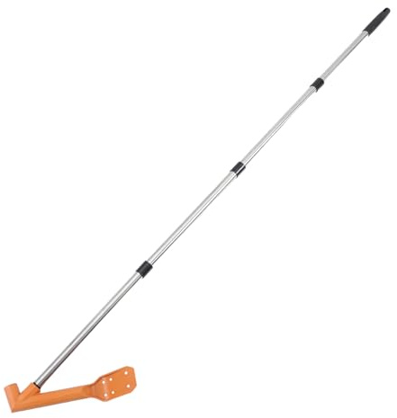 Alipis Telescopic Pole Gutter Cleaner Tool with Angled Scoop Roof Eavestrough Cleaning Spoon for Rainwater Gutters for Home Maintenance
