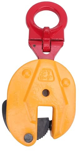 SUPYINI 2T 4400LBS - Abrazadera de placa vertical de acero aleado para elevación, 0-25 mm