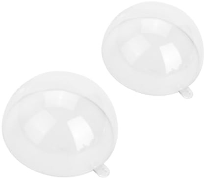 Annadue Klara Fyllbara Prydnadskulor, 20 St DIY Plastjulgranskulor, 5 Cm Dekorationskula för Att Hänga Hantverksdekorationer (5 mm)