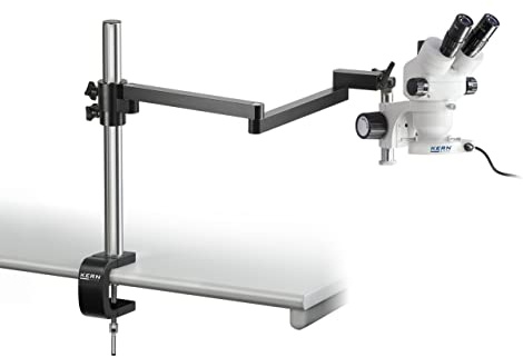KERN OZM 953UK Optics OZM-95 Stereomikroskop-Sets, Trinocular Tubus, 4.5W LED (Reflecting) Beleuchtung, Universal (Gelenkarm mit Klemme)