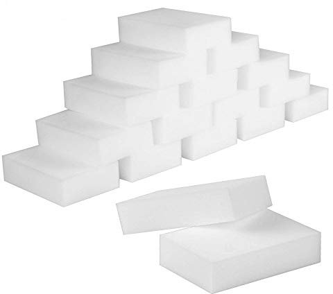 STARVAST - Spugne Magiche, 50 pezzi, spugna per pulizia in melamina, gomma magica per bagno, piscina, cucina, pavimento, parete, bianco 10 x 7 x 3 cm