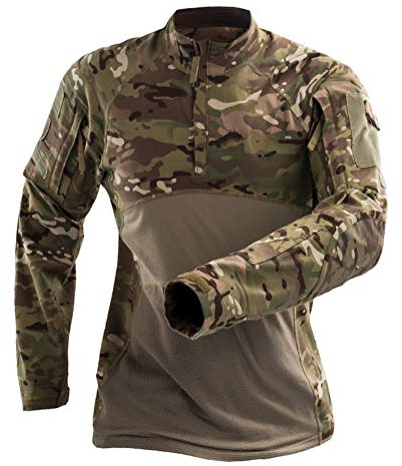 Onsoyours Herren Militär-T-Shirt Tactical Shirt Combat Shirt Slim Fit Langarm Camouflage Shirt Paintball Airsoft Army Hemd Militär Uniform