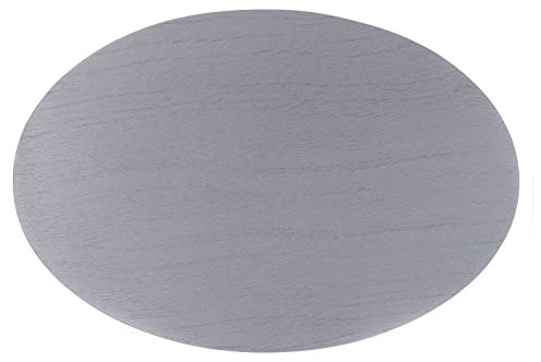 Holyart Piatto portacandele ovale in alluminio Color Argento