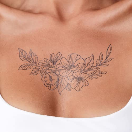 MyJagua Tattoo • Blütezeit | 1-2 Wochen Tattoo | Auf Pflanzenbasis | Hautverträglich | Wasserfest | Neue Tattoo Technologie | Kein Klebe Tattoo (Blütezeit)